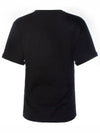 Rive Gauche Short Sleeve T-Shirt Black - SAINT LAURENT - BALAAN 9