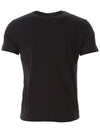 Logo Print Short Sleeve T-Shirt Black - EMPORIO ARMANI - BALAAN 4