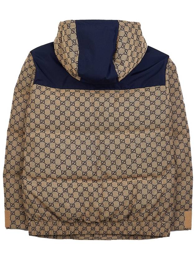 Men's GG Canvas Goose Down Padding Brown Navy - GUCCI - BALAAN 3