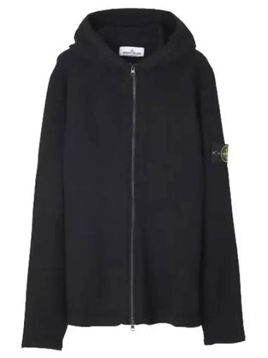 Lambswool hooded knit cardigan regular fit - STONE ISLAND - BALAAN 1