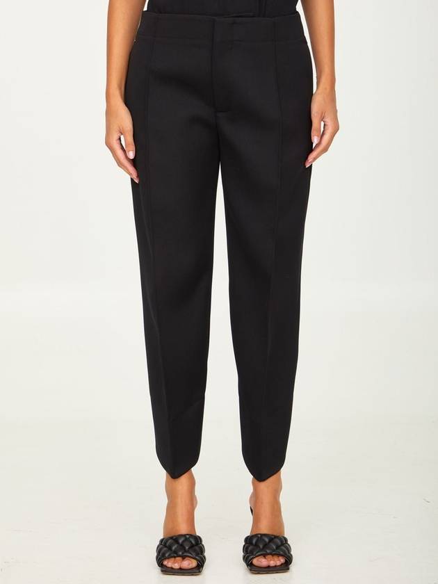 Black Wool Trousers 708514VKIV01000 B0020297345 - BOTTEGA VENETA - BALAAN 2