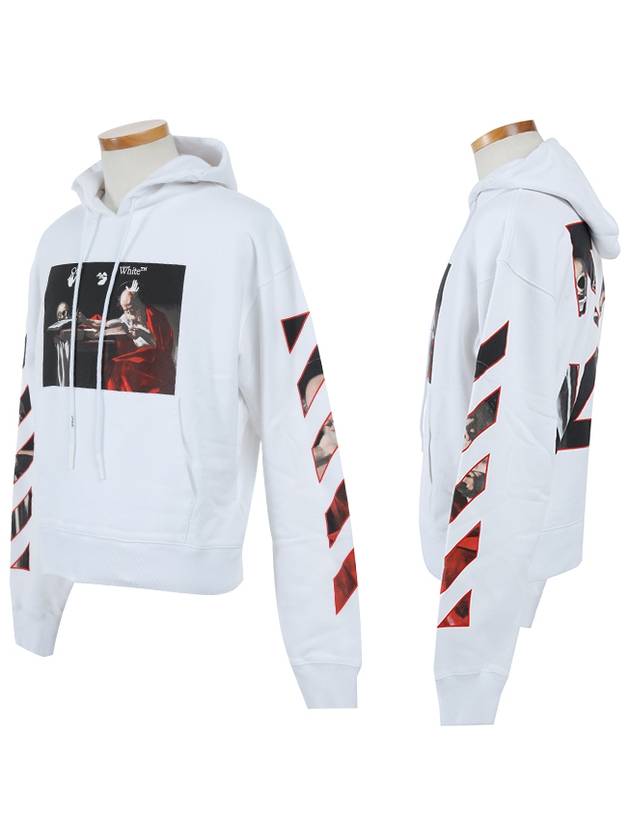 Men's Caravaggio Arrow Brushed Hoodie White - OFF WHITE - BALAAN 3