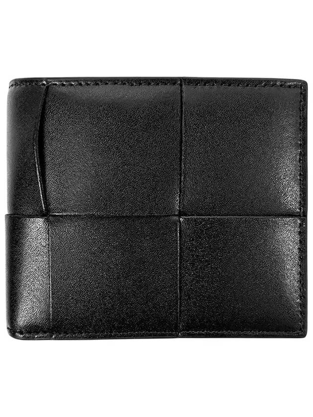 Men's Intrecciato Half Wallet Black - BOTTEGA VENETA - BALAAN 6