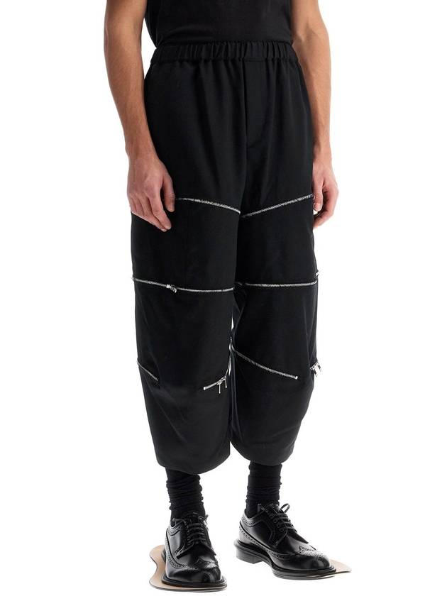 cropped pants with zip openings. - COMME DES GARCONS - BALAAN 2