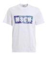 Multi Box Logo Short Sleeve T Shirt White - MSGM - BALAAN 1