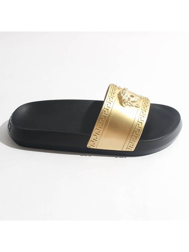 Greca Medusa Band Slide Slippers Gold - VERSACE - BALAAN 2