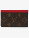 Monogram Simple PM Card Holder Card Wallet Red M82869 - LOUIS VUITTON - BALAAN 2