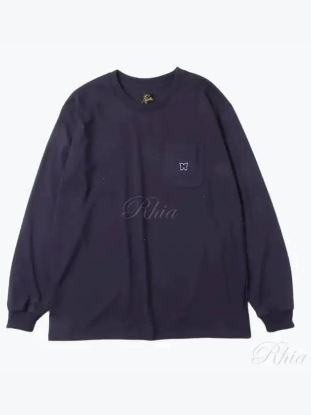 L S Crew Neck Tee Poly Jersey Egg Plant PU307 Long Sleeve - NEEDLES - BALAAN 1