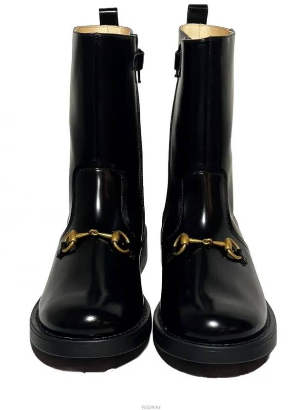 Horsebit Ankle Walker Boots Black - GUCCI - BALAAN 3