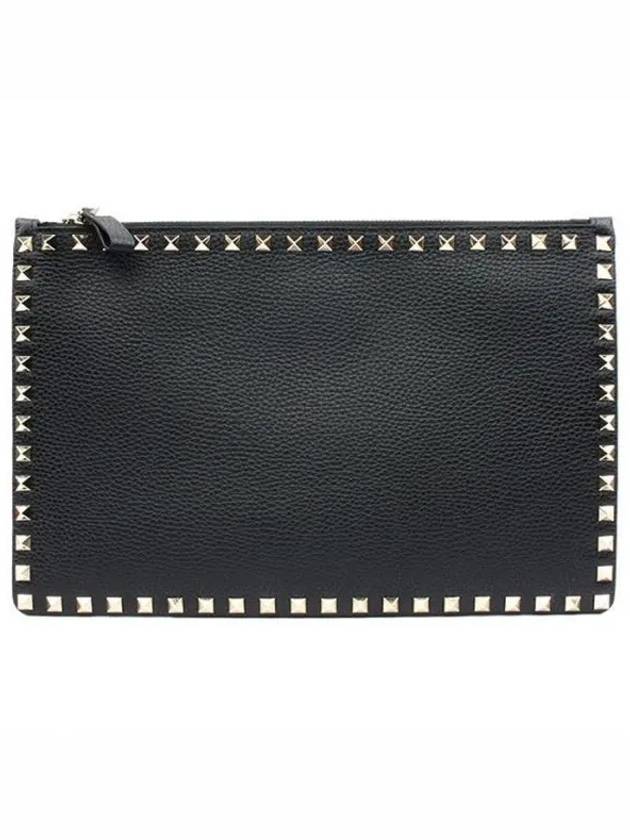 RockstudUW0P0269VSH 0NO Women s Clutch Pouch Bag - VALENTINO - BALAAN 2