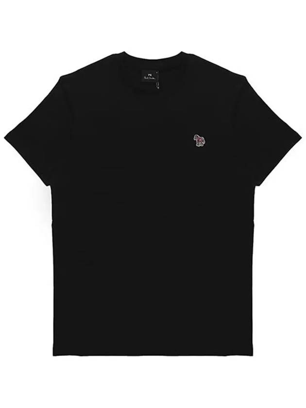 Zebra Logo Cotton Short Sleeve T-Shirt Black - PAUL SMITH - BALAAN 5