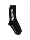 Graffiti Socks Black - ALEXANDER MCQUEEN - BALAAN.