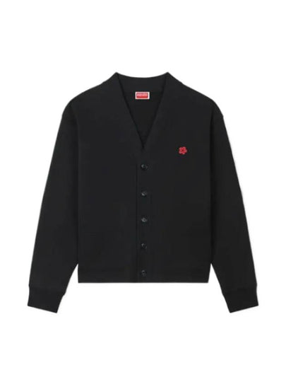 Boke Flower Embroidery Cardigan Black - KENZO - BALAAN 2