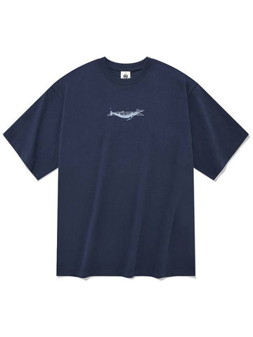 Whale short sleeve t shirt navy - RADINEO - BALAAN 1