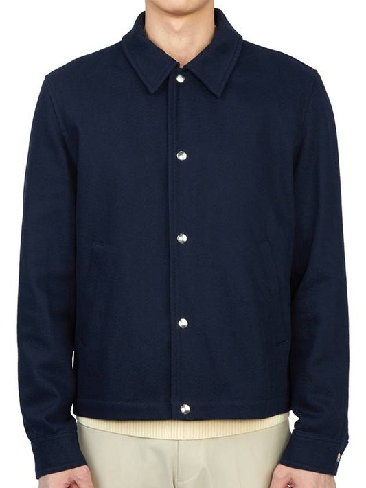 Button Jacket Blue - AMI - BALAAN 2