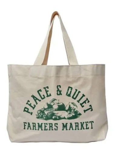 Farmers Market Print Tote Bag Natural - MUSEUM OF PEACE & QUIET - BALAAN 1