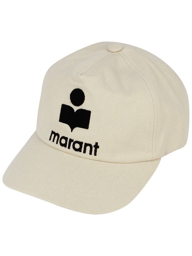 Tyron Logo Cotton Ball Cap Ecru - ISABEL MARANT - BALAAN 2