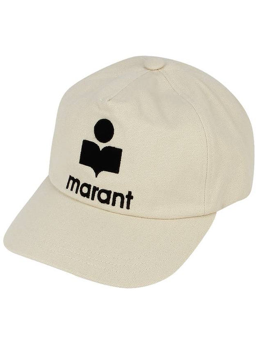 Tyron Logo Cotton Ball Cap Ecru - ISABEL MARANT - BALAAN 2