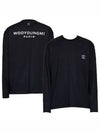 Cotton Back Logo Long Sleeve T-Shirt Black - WOOYOUNGMI - BALAAN 2