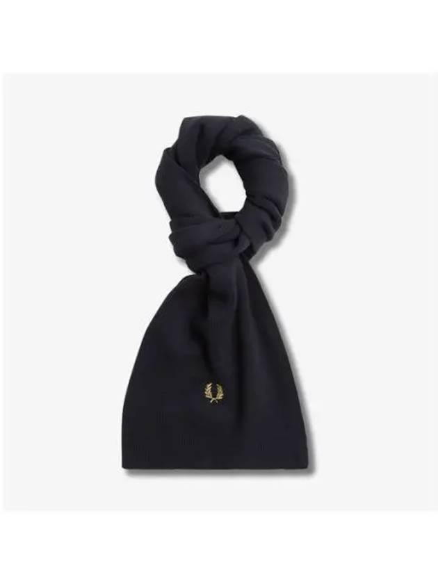 Fred Perry Classic Merino Wool Scarf Black CFPU2438140 102 - FRED PERRY - BALAAN 1