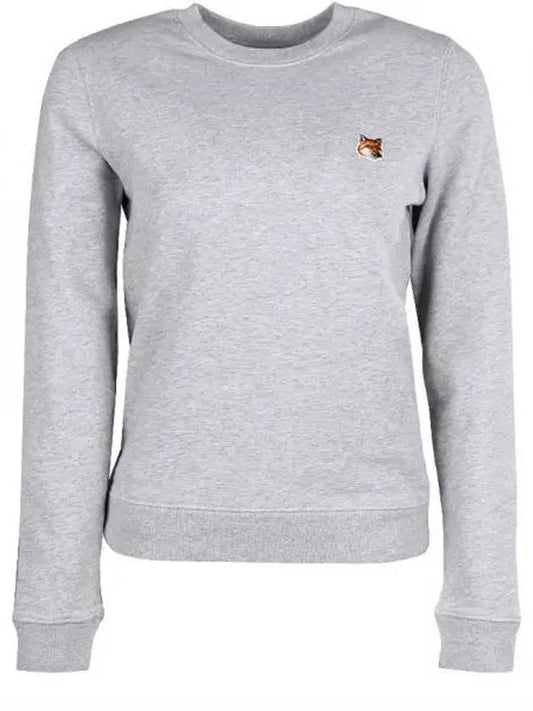 Fox Head Patch Regular Sweatshirt Grey - MAISON KITSUNE - BALAAN 2