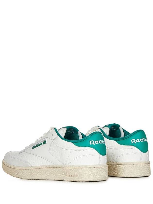 Reebok White And Green Leather Sneakers - REEBOK - BALAAN 3