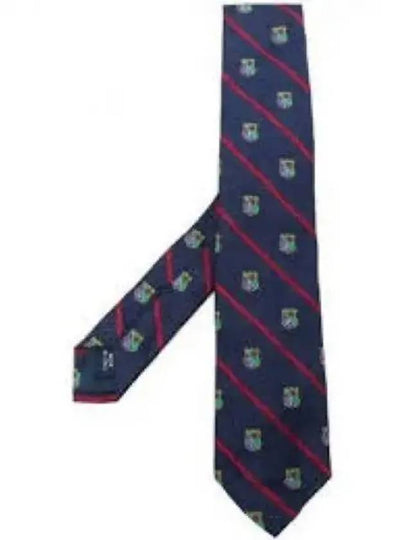 Silk Club Necktie Navy - POLO RALPH LAUREN - BALAAN 2