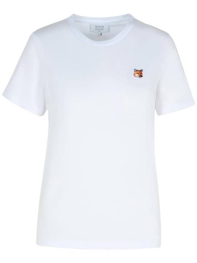 Fox Head Patch Regular Short Sleeve T-Shirt White - MAISON KITSUNE - BALAAN 2