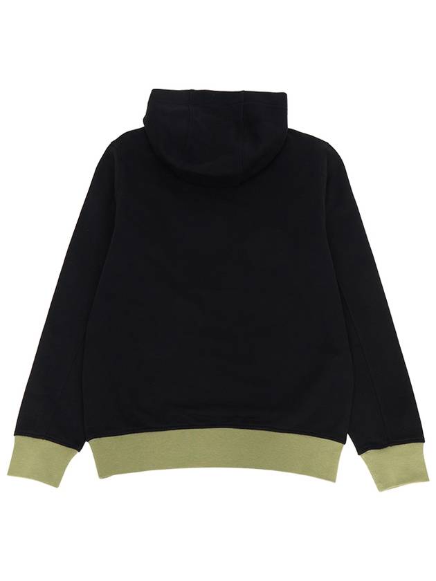 Kids Logo Hoodie Top Black - STONE ISLAND - BALAAN 3