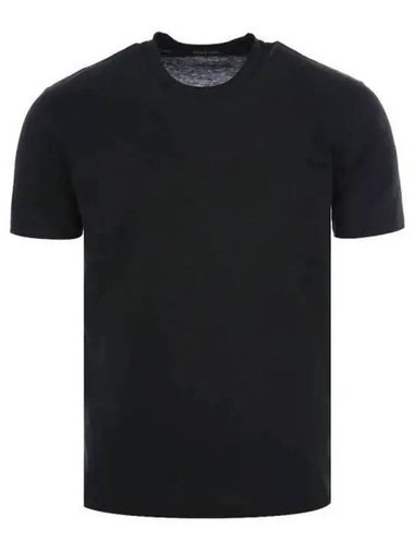 Silk cotton blend black short sleeve tee 271284 - TOM FORD - BALAAN 1