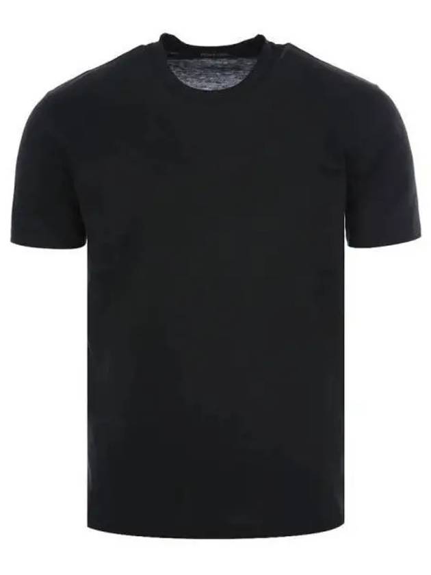 Silk cotton blend black short sleeve tee 271284 - TOM FORD - BALAAN 1