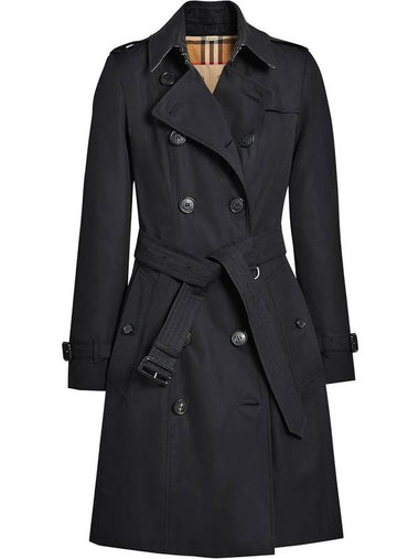 Women's Chelsea Heritage Trench Coat Midnight - BURBERRY - BALAAN 1