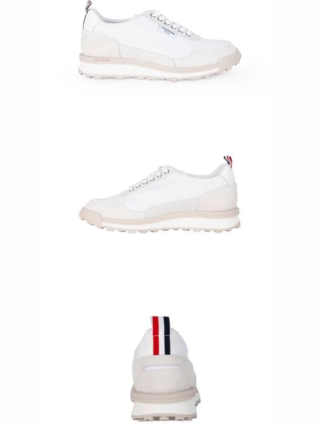 Alumni Eco Nylon Sneaker Tonal White Fun Mix - THOM BROWNE - BALAAN 5