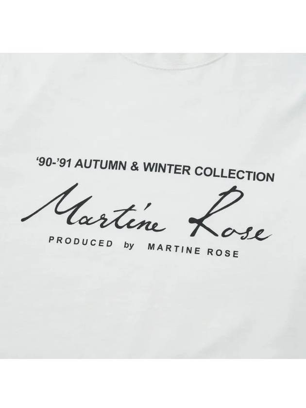 Lettering Logo Short Sleeve T-Shirt White - MARTINE ROSE - BALAAN 4