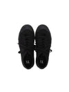 Yohji Yamamoto Women s Black Y Cotton Canvas Rubber Heel Sneakers YQ E01 090 BLK - Y-3 - BALAAN 4