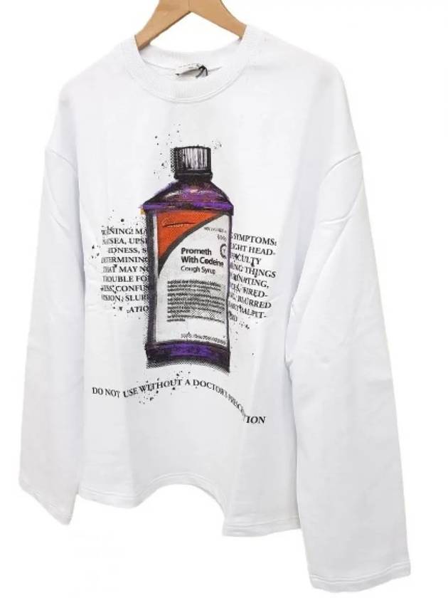 Bottle Syrup Long Sleeve T-Shirt White - IH NOM UH NIT - BALAAN 4