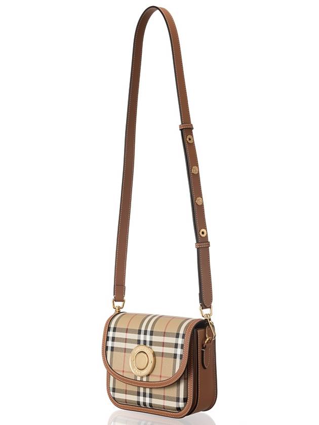 Elizabeth Check Pattern Small Cross Bag Beige - BURBERRY - BALAAN 4