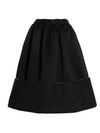 Elasticated Waistband A-Line Skirt Black - COMME DES GARCONS - BALAAN 2