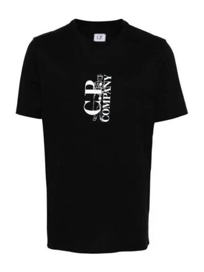 30/1 Jersey British Sailor Short Sleeve T-Shirt Black - CP COMPANY - BALAAN 2