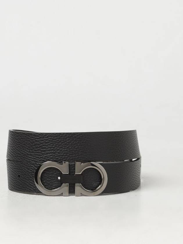 Reversible Gancini Belt Black Hickory - SALVATORE FERRAGAMO - BALAAN 2