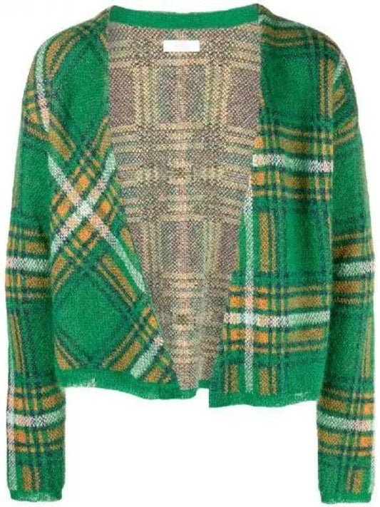 RL knit plaid check pattern cardigan 271186 - ERL - BALAAN 1
