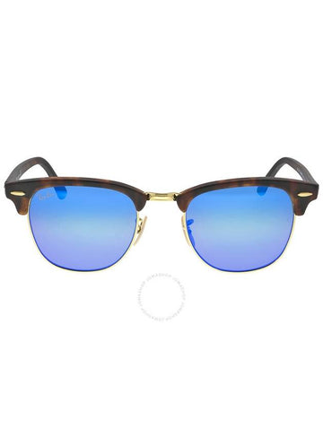 Ray Ban Clubmaster Blue Flash Unisex Sunglasses RB3016 114517 51 - RAY-BAN - BALAAN 1