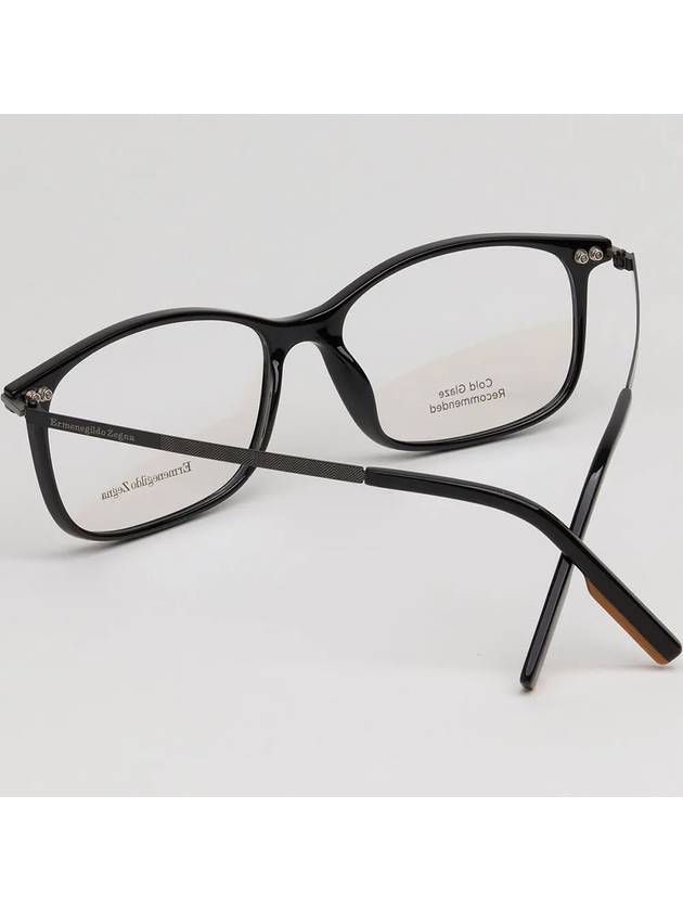 Zegna glasses frame EZ5172 001 slim horn frame ultra light - ERMENEGILDO ZEGNA - BALAAN 4