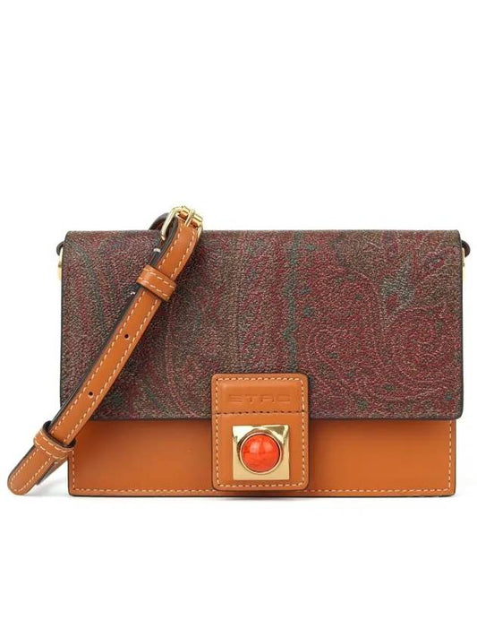 Women's Crown Mi Mini Cross Bag Brown - ETRO - BALAAN.