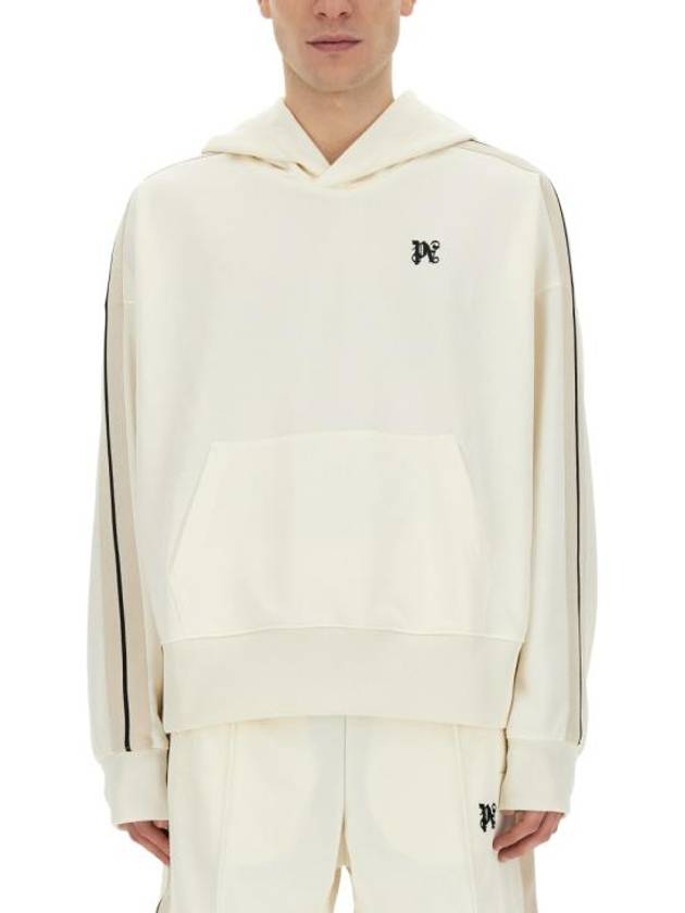 Hooded Sweatshirt PMBD043 R24FAB0010310 WHITE - PALM ANGELS - BALAAN 1