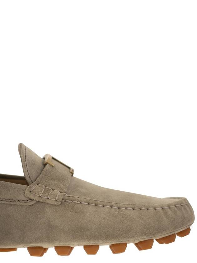 Timeless Gommino Suede Driving Shoes Beige - TOD'S - BALAAN 7