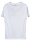 Logo Applique Cotton Short Sleeve T-Shirt White - BURBERRY - BALAAN 3