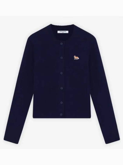 Baby Fox Patch Wool Cardigan Navy - MAISON KITSUNE - BALAAN 2