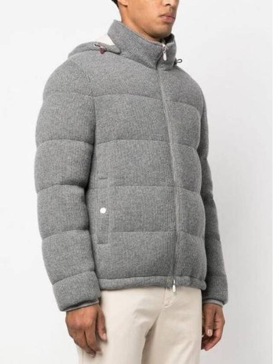 Cashmere padded jacket gray - BRUNELLO CUCINELLI - BALAAN 2