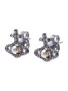 Women's Olympia Pearl Earrings Dark Silver - VIVIENNE WESTWOOD - BALAAN 3